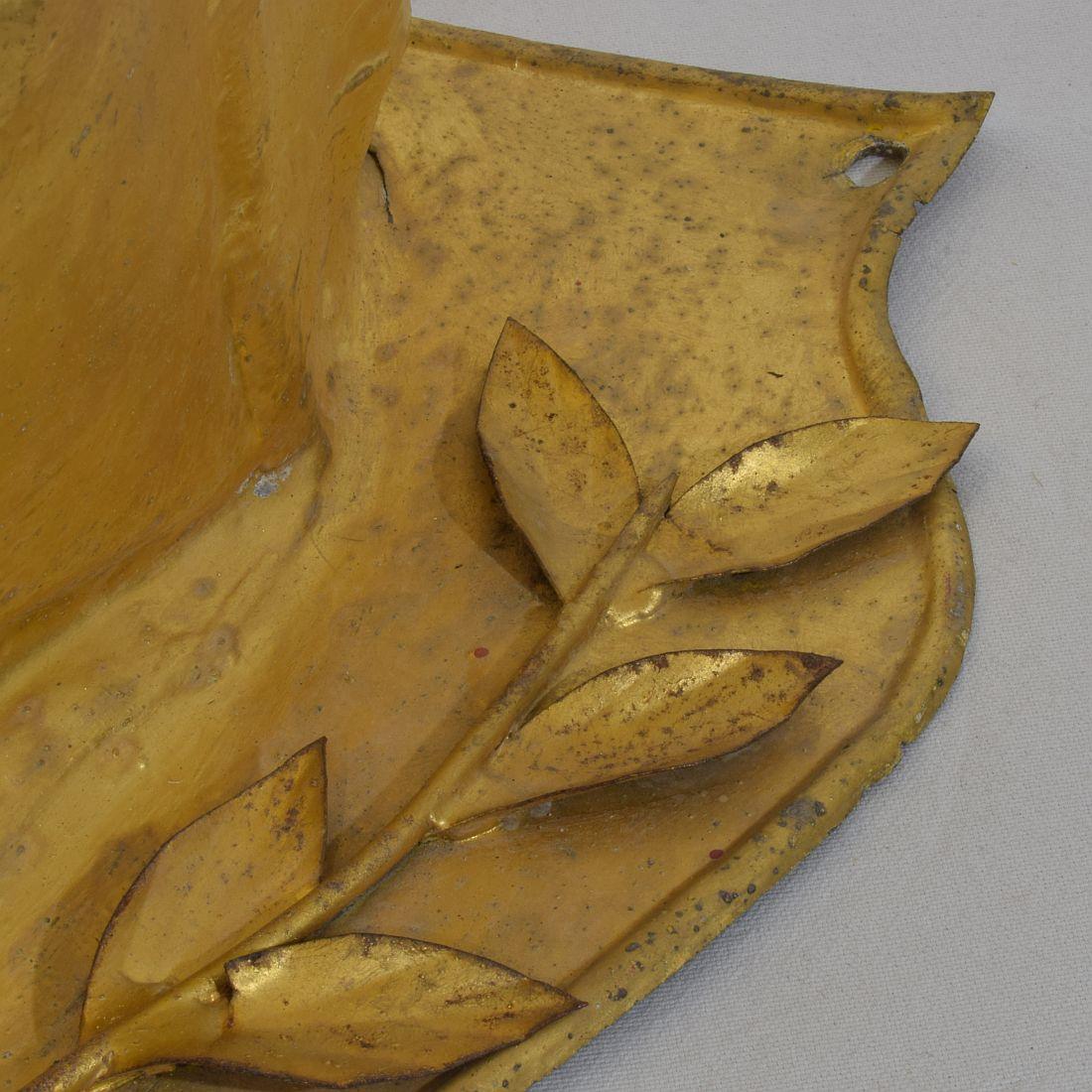 French 19th Century Rare Gilded Zinc Bull's Head Butcher's Sign For Sale 11