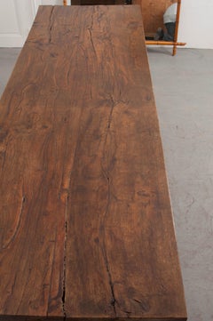 French 19th Century Refectory-Style Oak Farmhouse Table