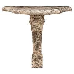 French 19th century Regence st. Breccia Caprice marble console