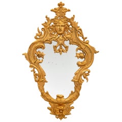 French, 19th Century, Régence St. Giltwood Mirror