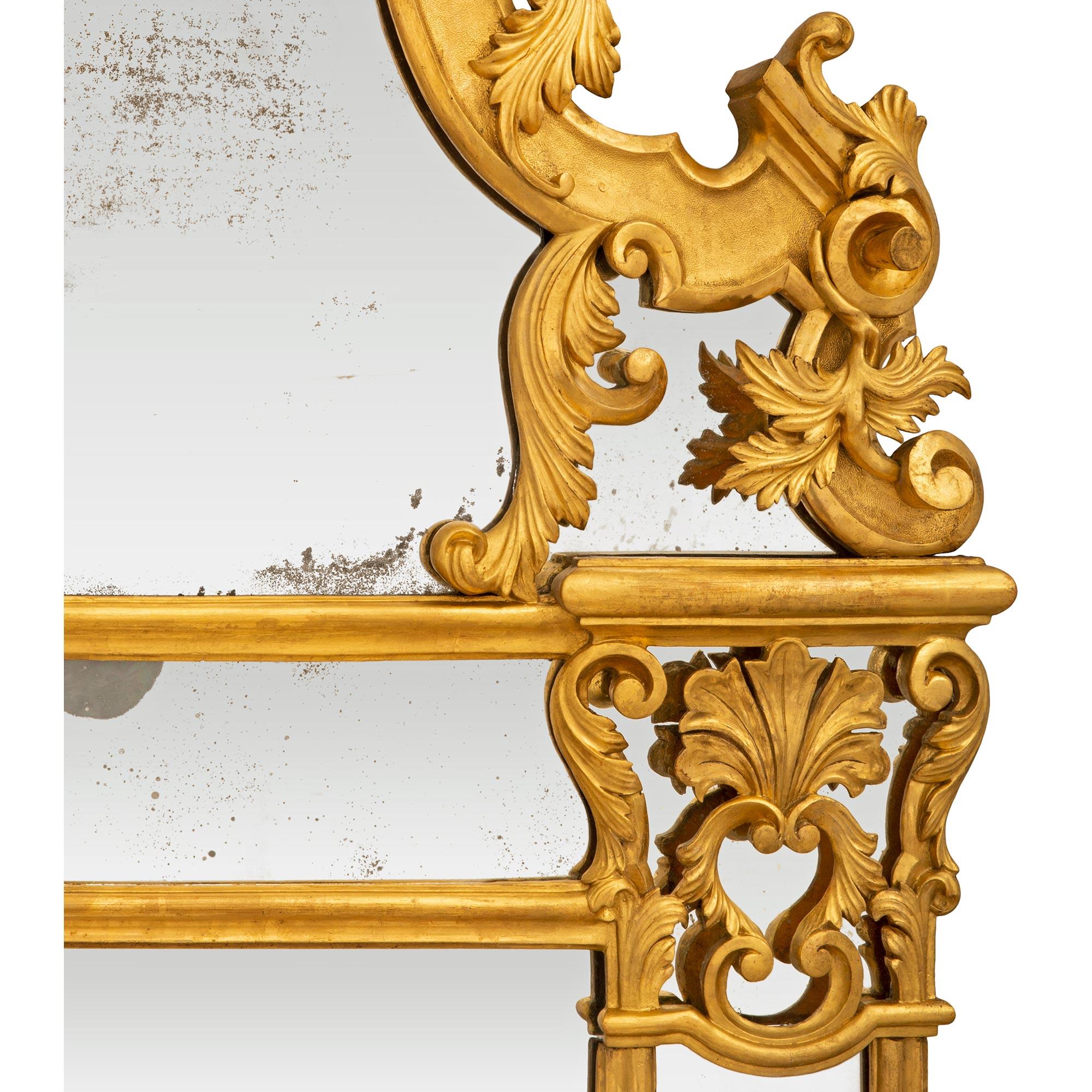 French 19th Century Regence St. Giltwood Mirror For Sale 1