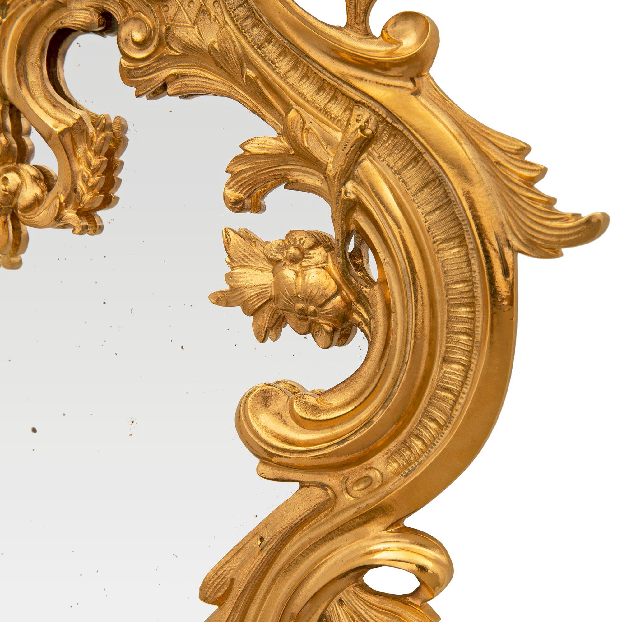 French, 19th Century, Régence St. Giltwood Mirror For Sale 2