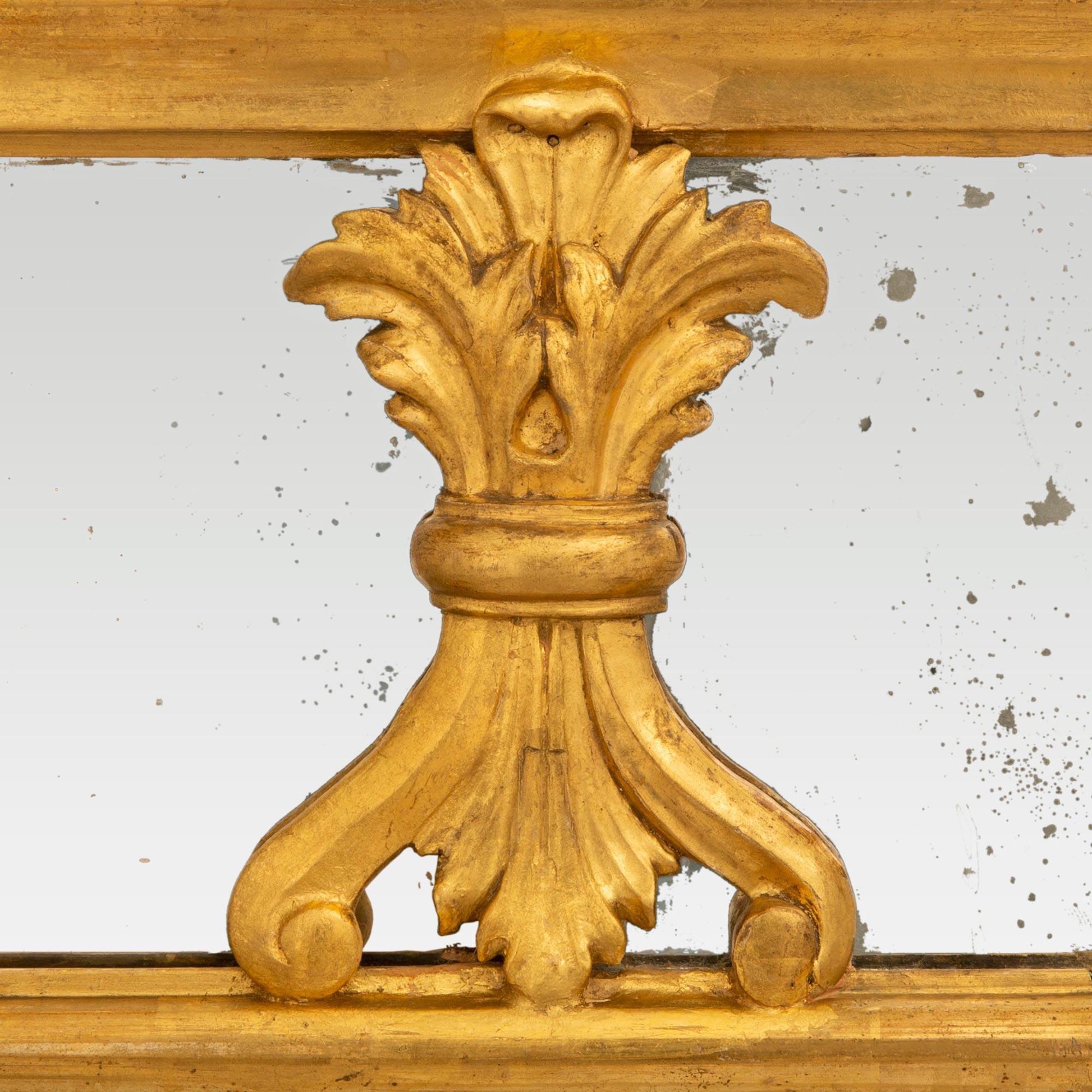 French 19th Century Regence St. Giltwood Mirror For Sale 2