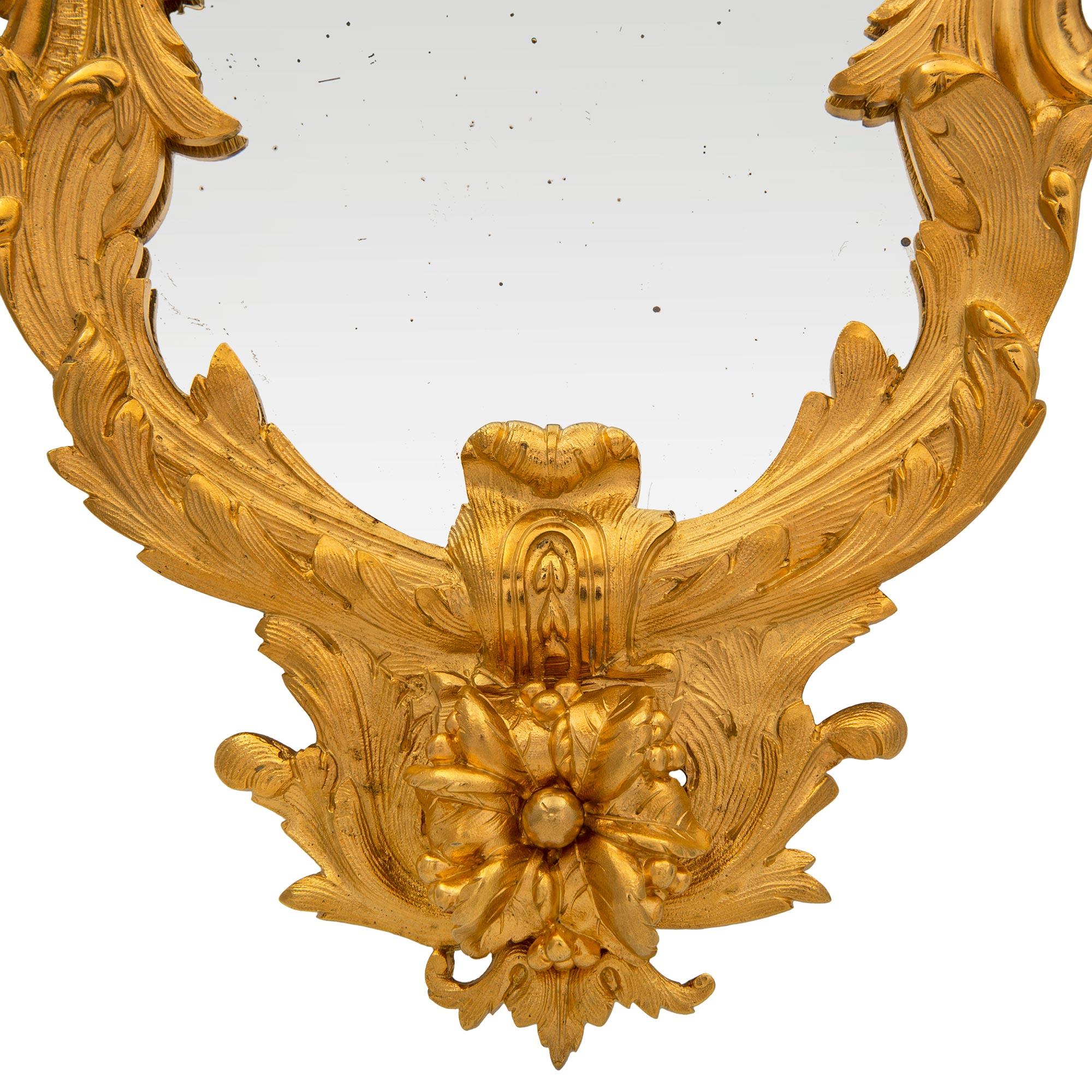 French, 19th Century, Régence St. Giltwood Mirror For Sale 3