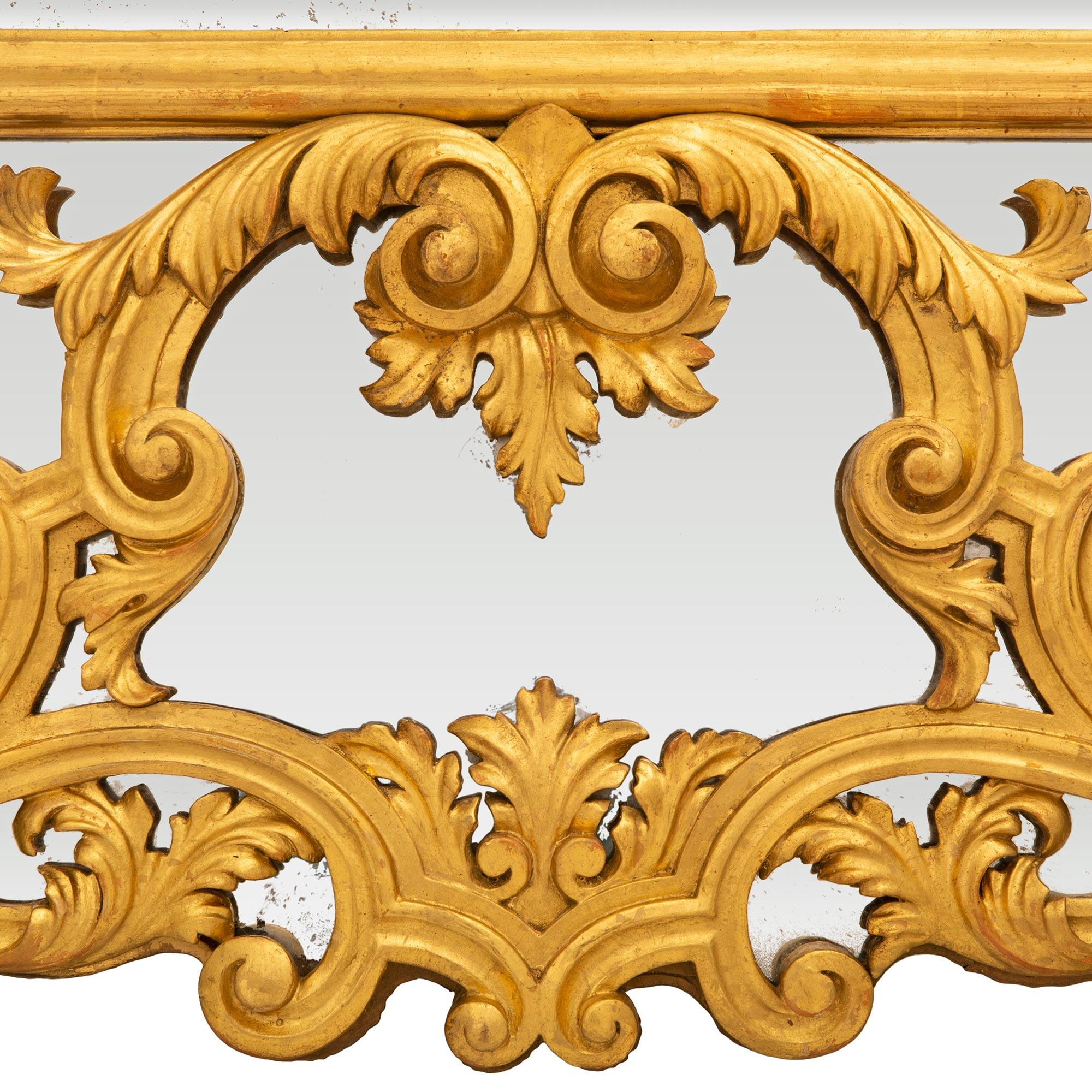 French 19th Century Regence St. Giltwood Mirror For Sale 3