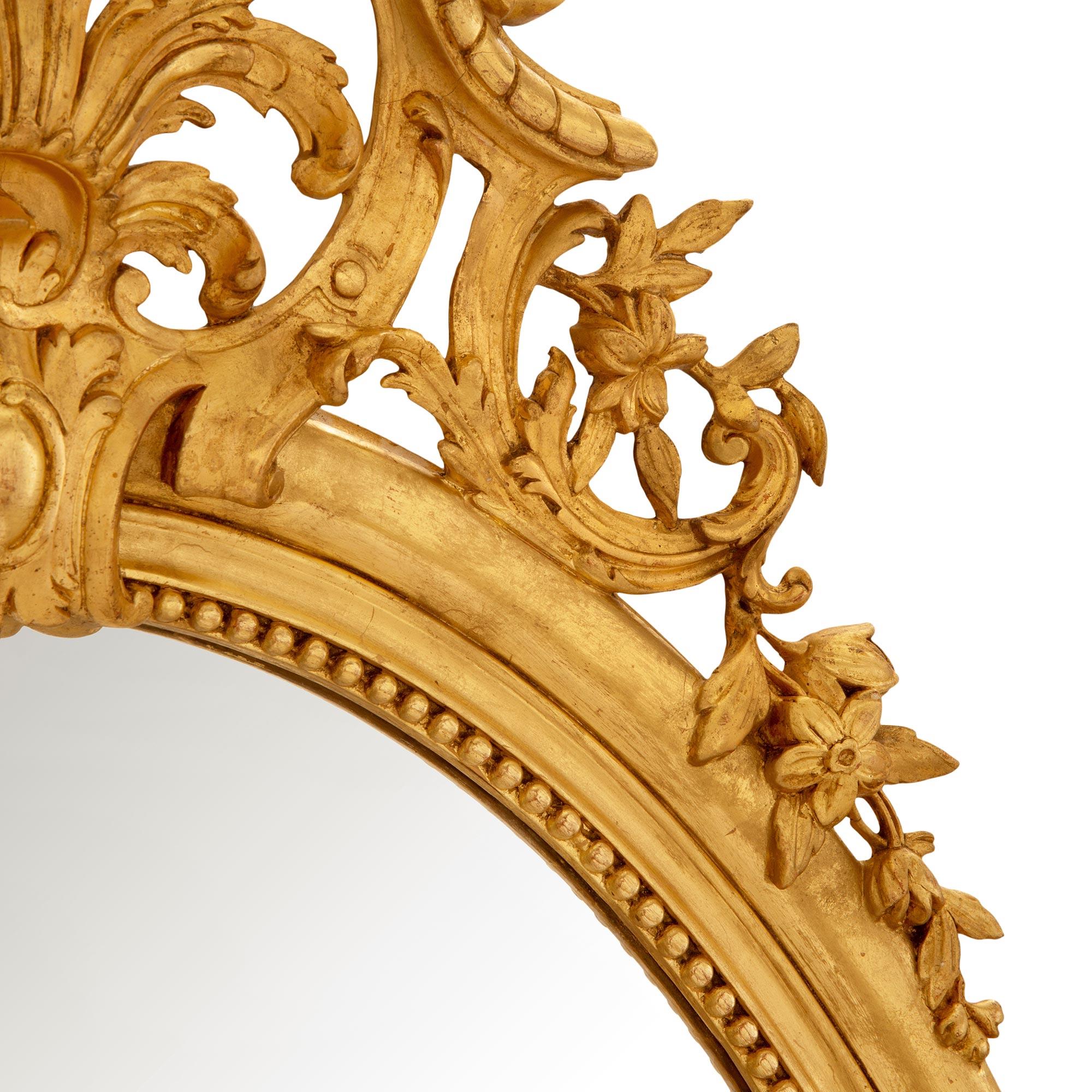 French 19th Century Régence Style Giltwood Mirror For Sale 2