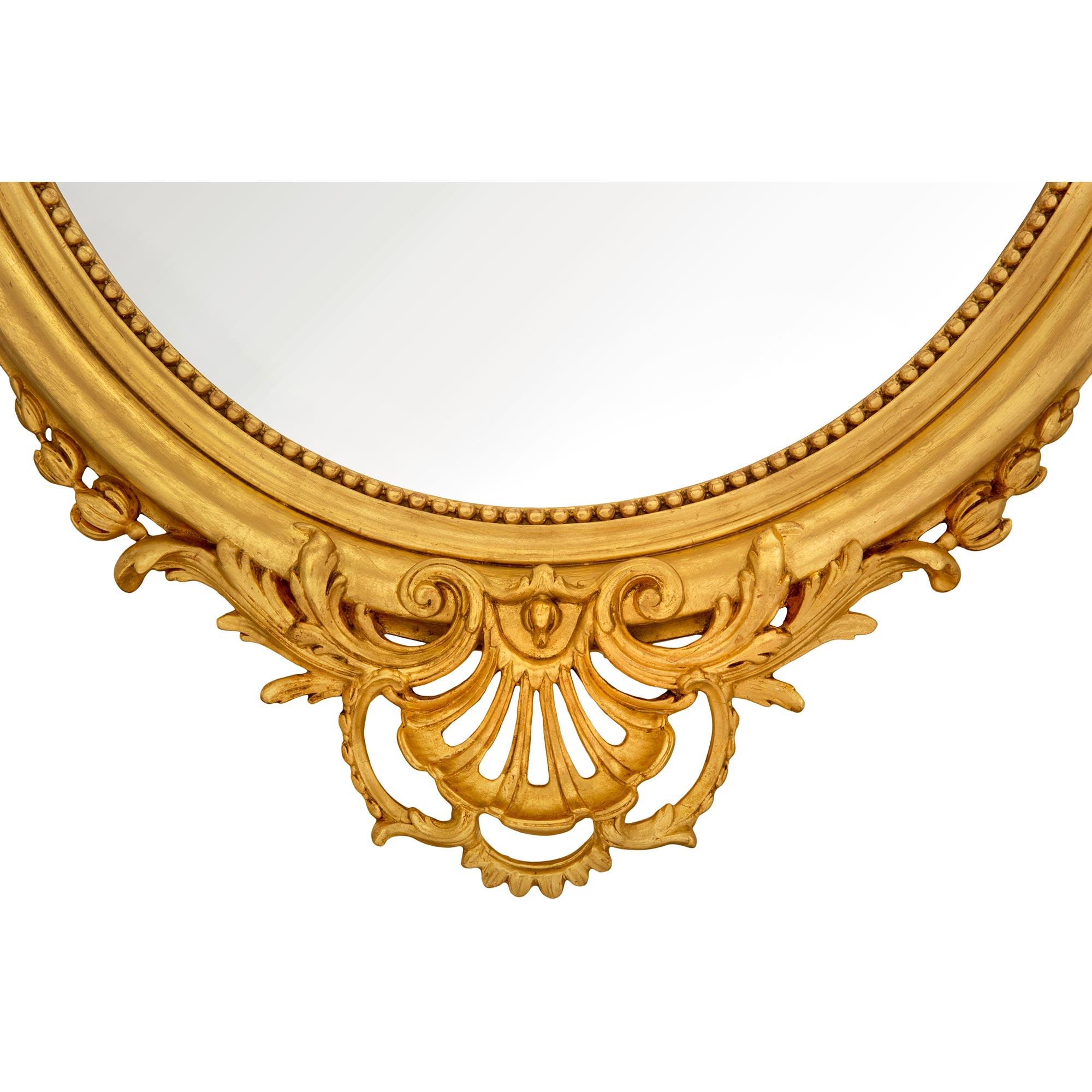 French 19th Century Régence Style Giltwood Mirror For Sale 3