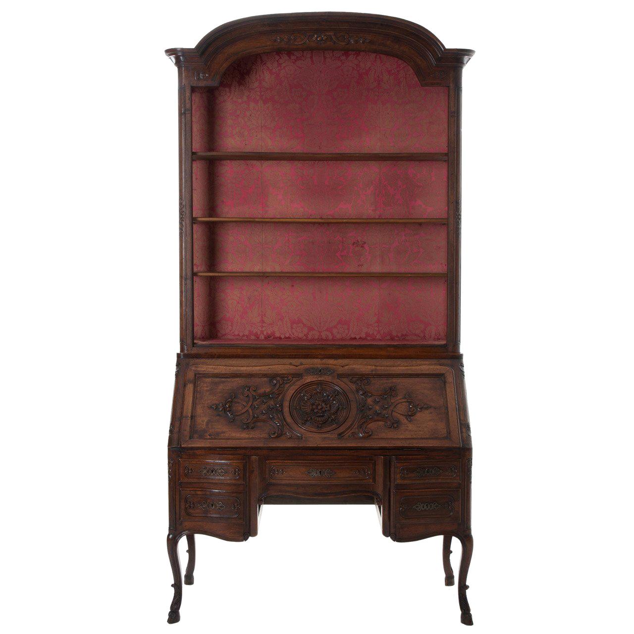 French 19th Century Regence Style Walnut Secretaire