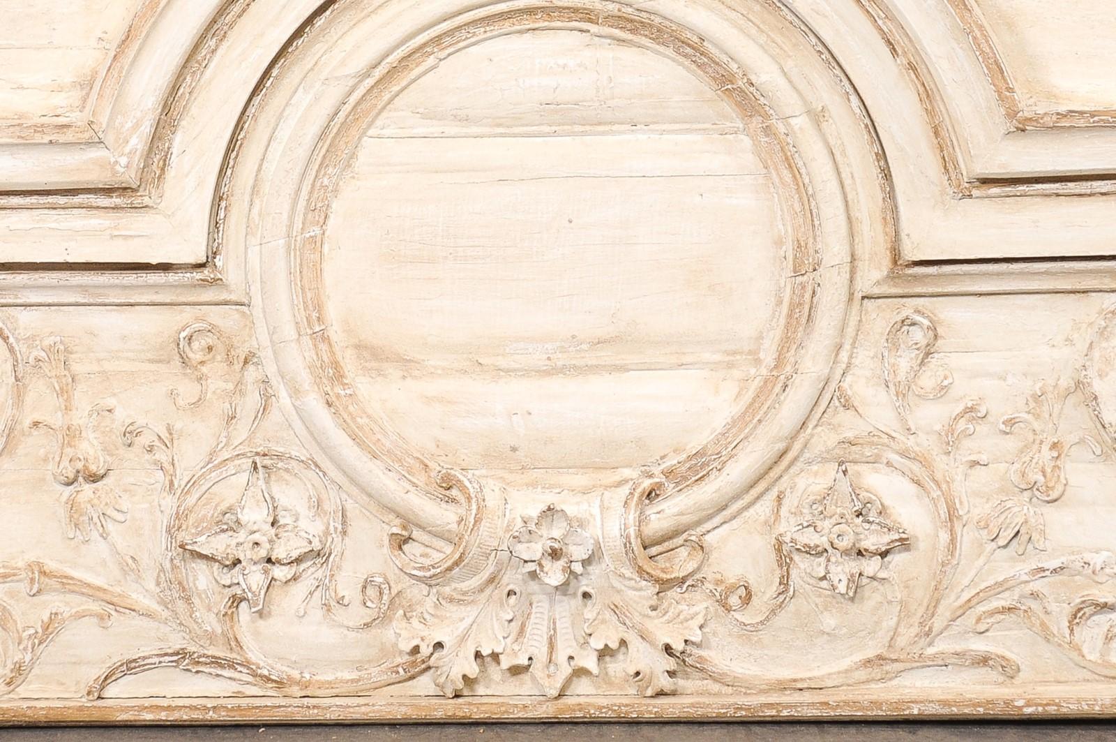 Panel decorativo de pared francés del siglo XIX tallado en relieve, 1,5 m de ancho en venta 5