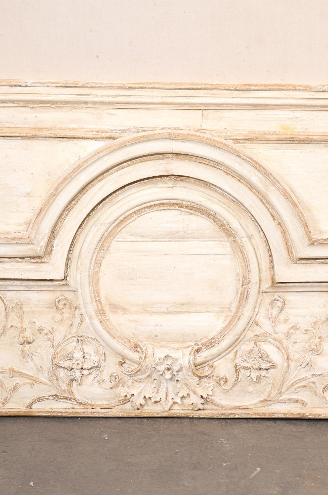 Panel decorativo de pared francés del siglo XIX tallado en relieve, 1,5 m de ancho en Bueno estado para la venta en Atlanta, GA