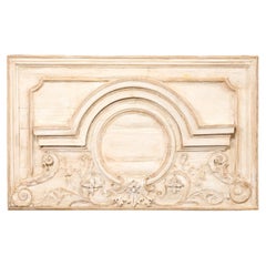 Panel decorativo de pared francés del siglo XIX tallado en relieve, 1,5 m de ancho