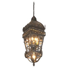 French 19th Century Renaissance Replica Wrought Iron Chandelier