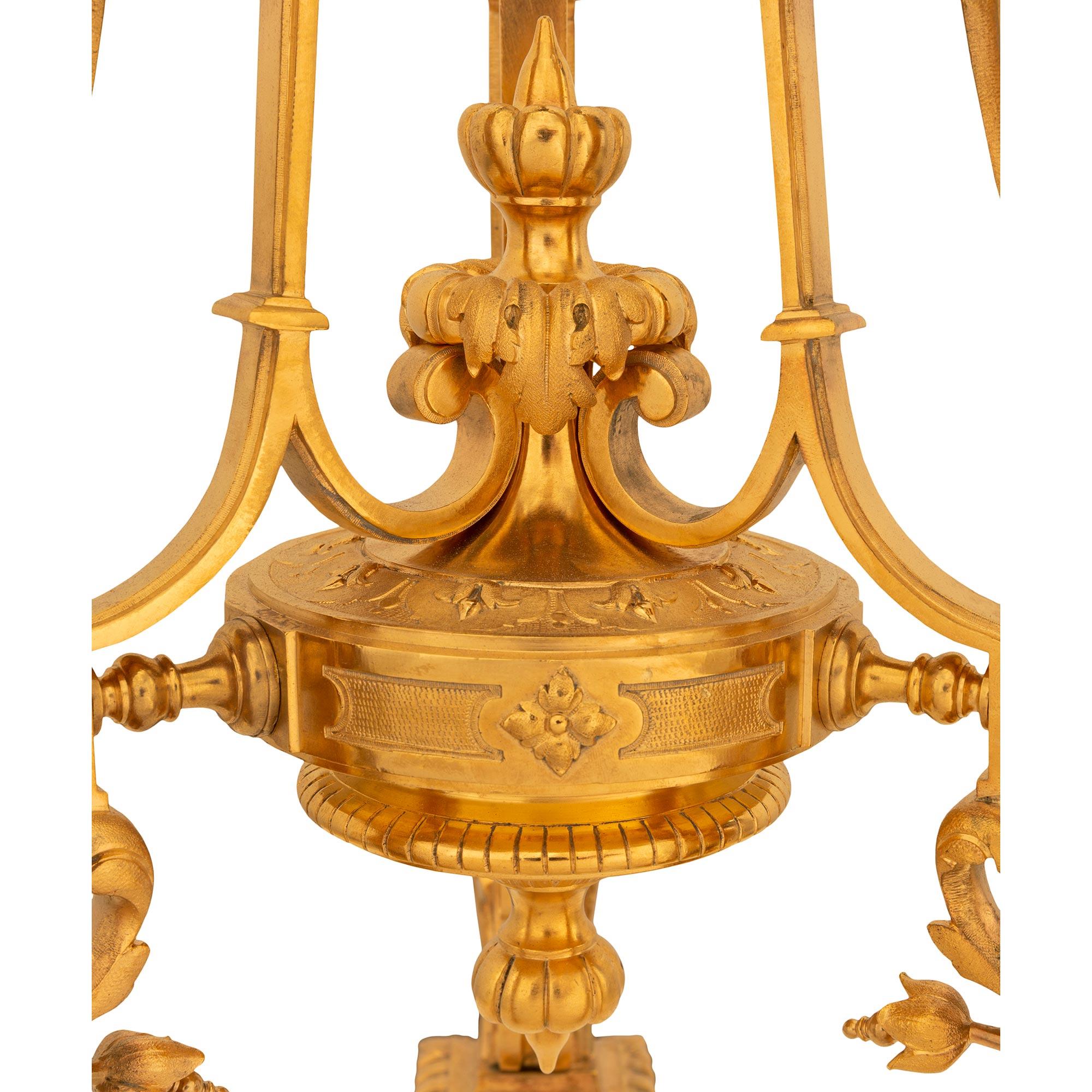 French 19th Century Renaissance St. Bronze, Marble, And Ormolu Planter/Stand For Sale 6
