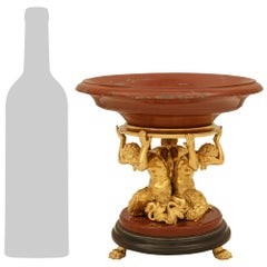 French 19th century Renaissance st. Marble and Ormolu centerpiece