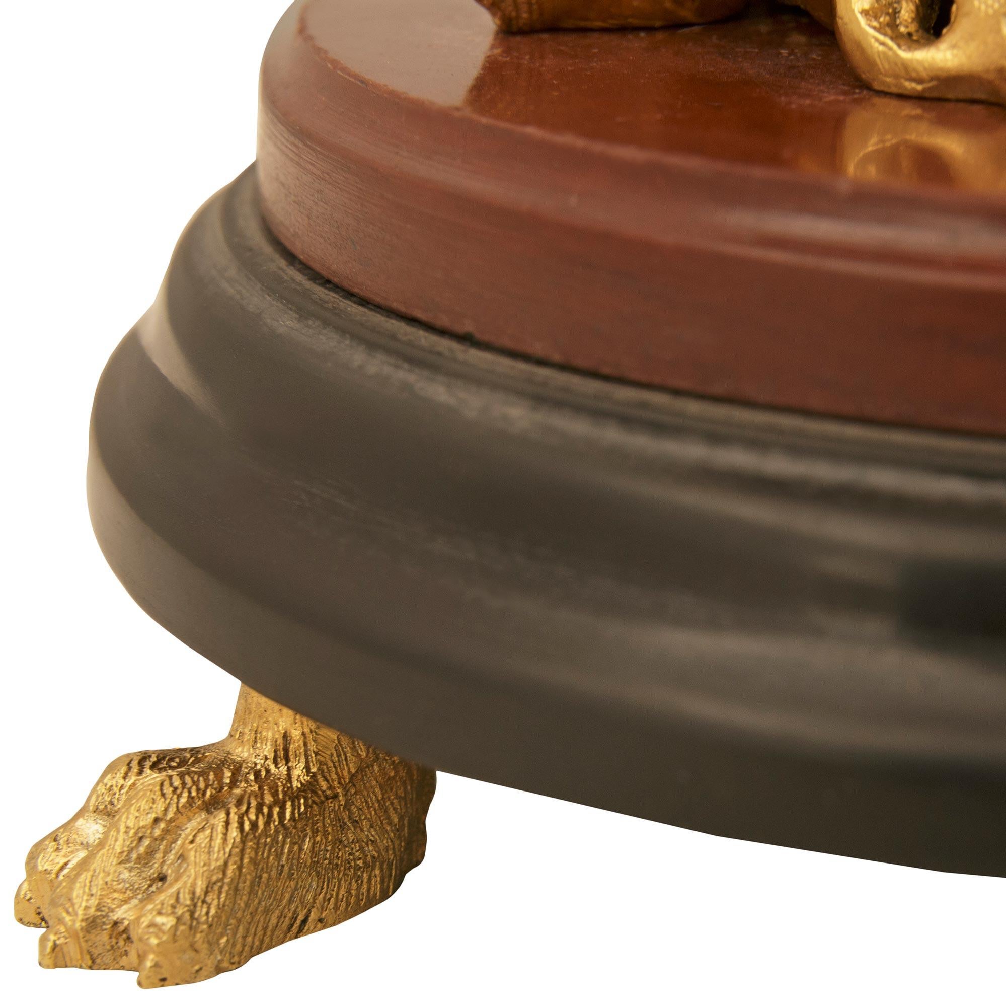 Französisch 19. Jahrhundert Renaissance st. Marmor und Ormolu Mittelstück im Angebot 3
