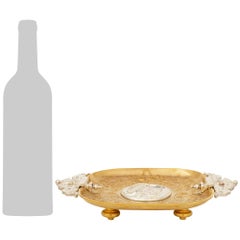French 19th century Renaissance st. Ormolu and Silvered Bronze tray/centerpiece