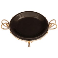 Tafelaufsatz aus Goldbronze, Bronze und Marmor aus der Renaissance des 19. Jahrhunderts