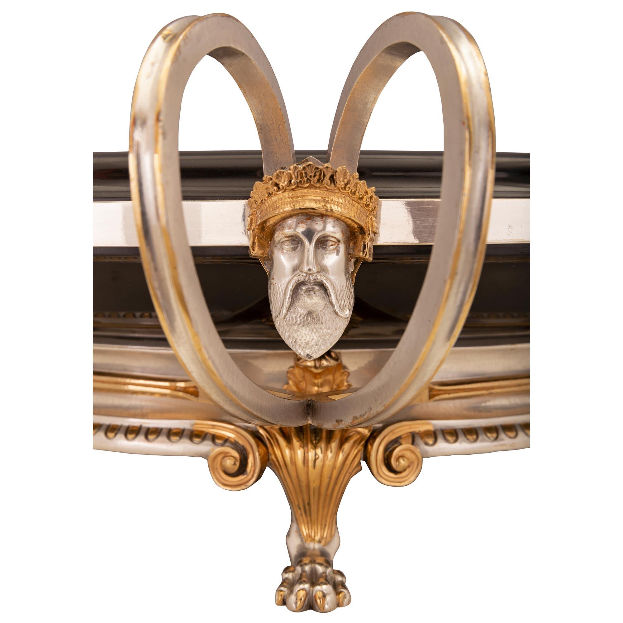 French 19th Century Renaissance St. Ormolu, Bronze, and Marble Centerpiece In Good Condition For Sale In West Palm Beach, FL