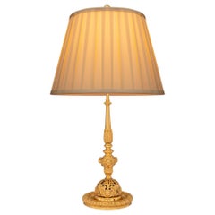 Renaissance-Stil-Goldbronze-Lampe, 19. Jahrhundert