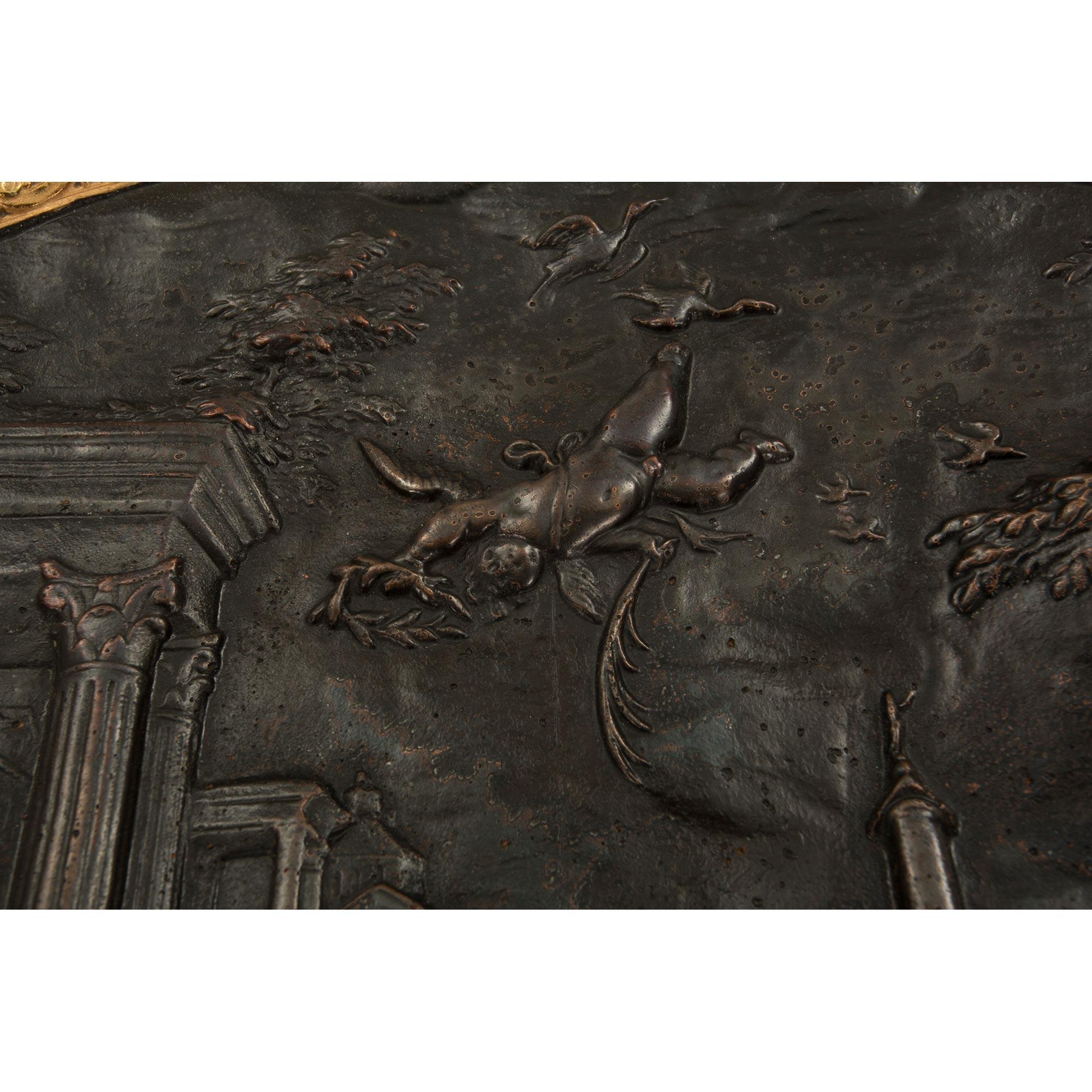 Tazza/supporto in stile rinascimentale francese del XIX secolo in bronzo e Ormolu Vide Poche in vendita 10