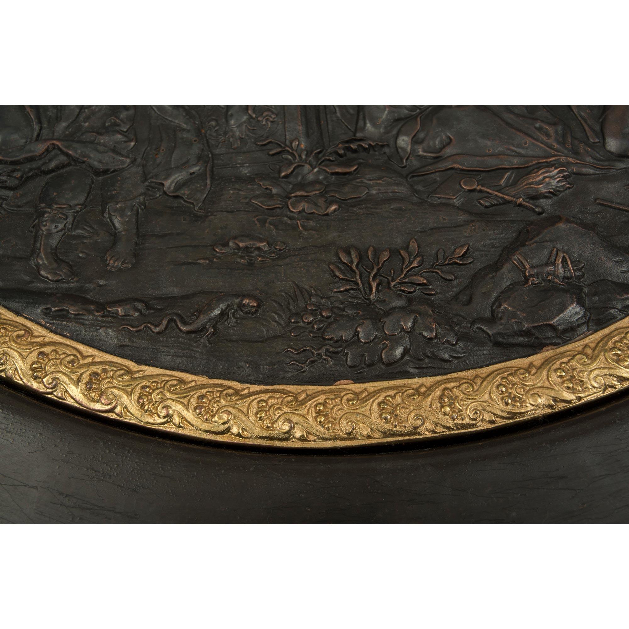Tazza/supporto in stile rinascimentale francese del XIX secolo in bronzo e Ormolu Vide Poche in vendita 11