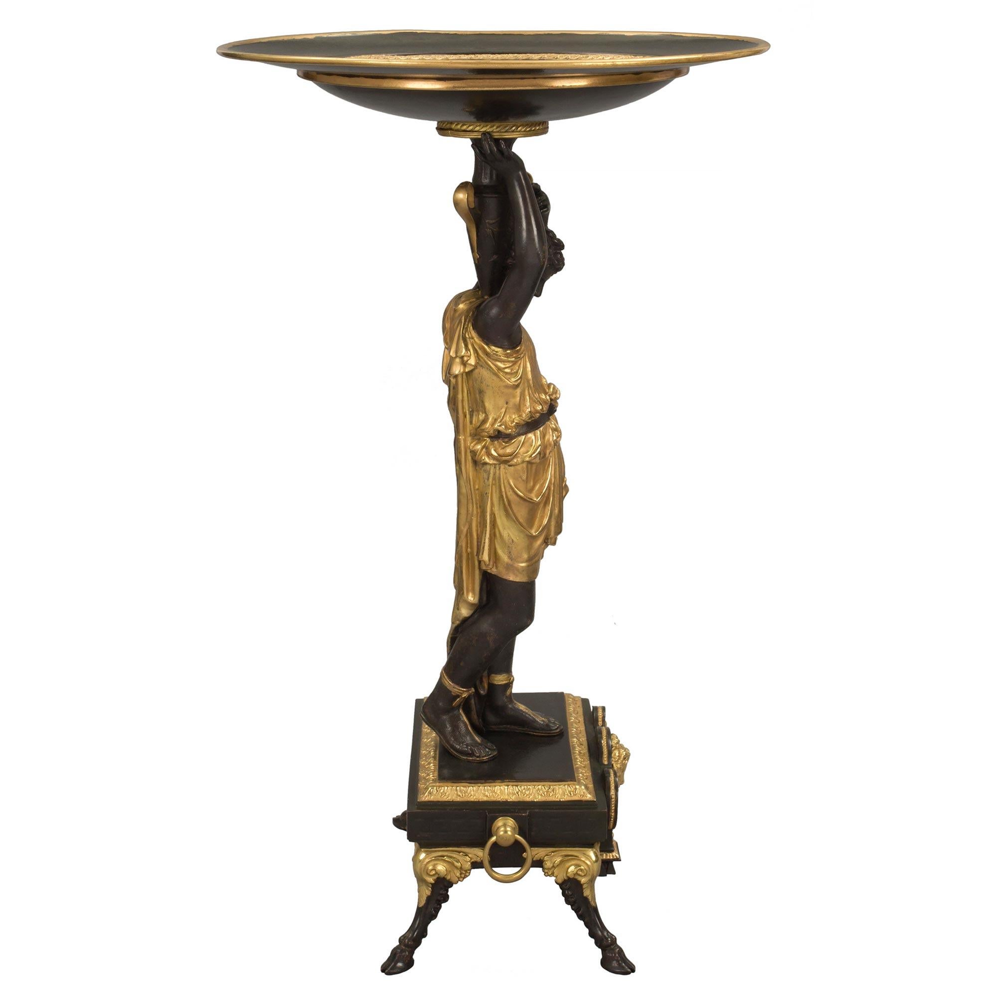 Rinascimento Tazza/supporto in stile rinascimentale francese del XIX secolo in bronzo e Ormolu Vide Poche in vendita