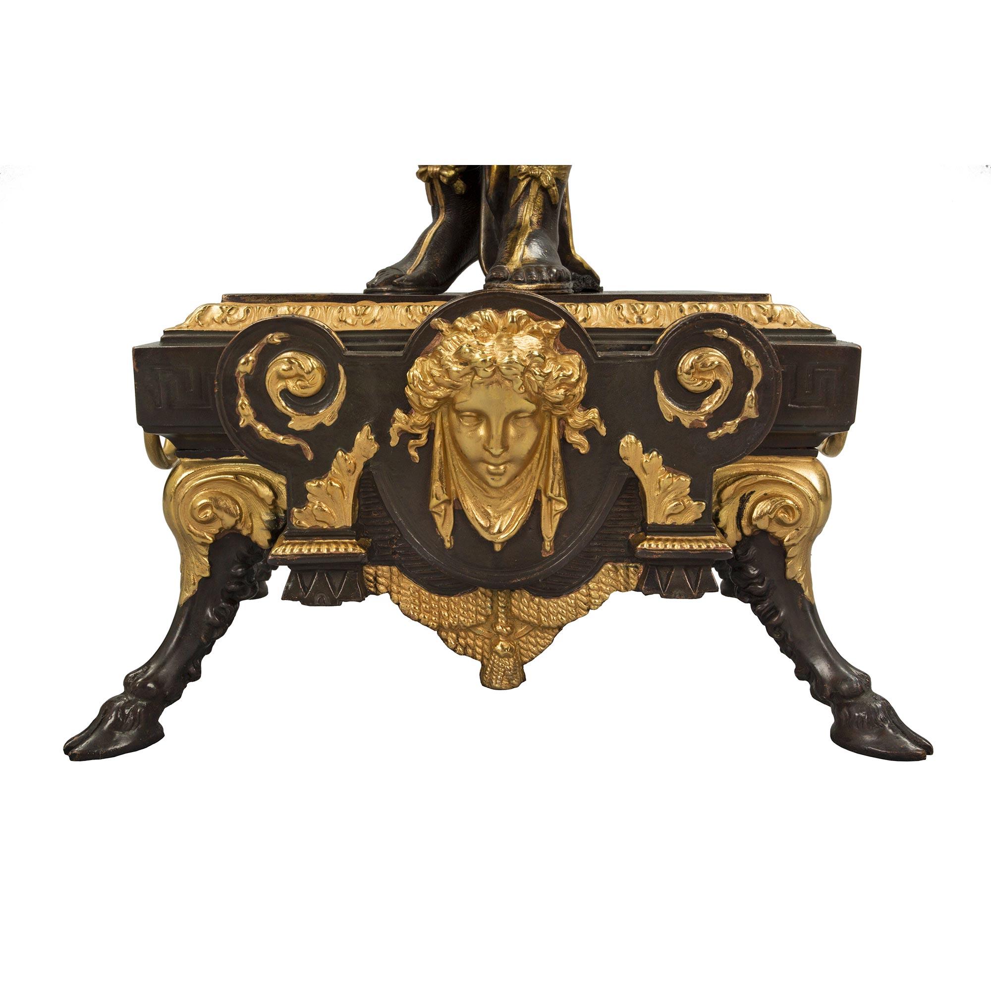 French 19th Century Renaissance Style Bronze and Ormolu Vide Poche Tazza/Stand For Sale 6