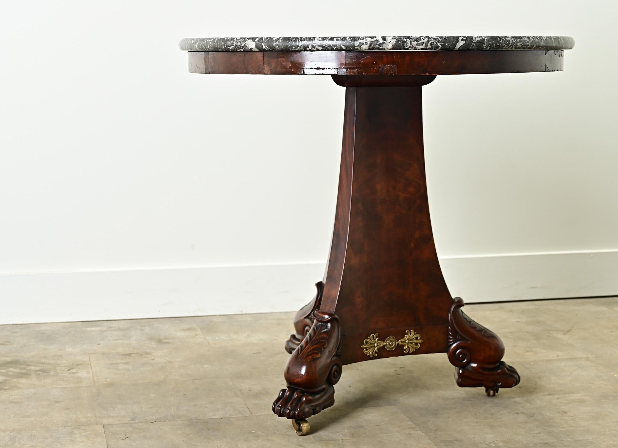 French 19th Century Restauration Center Table For Sale 9