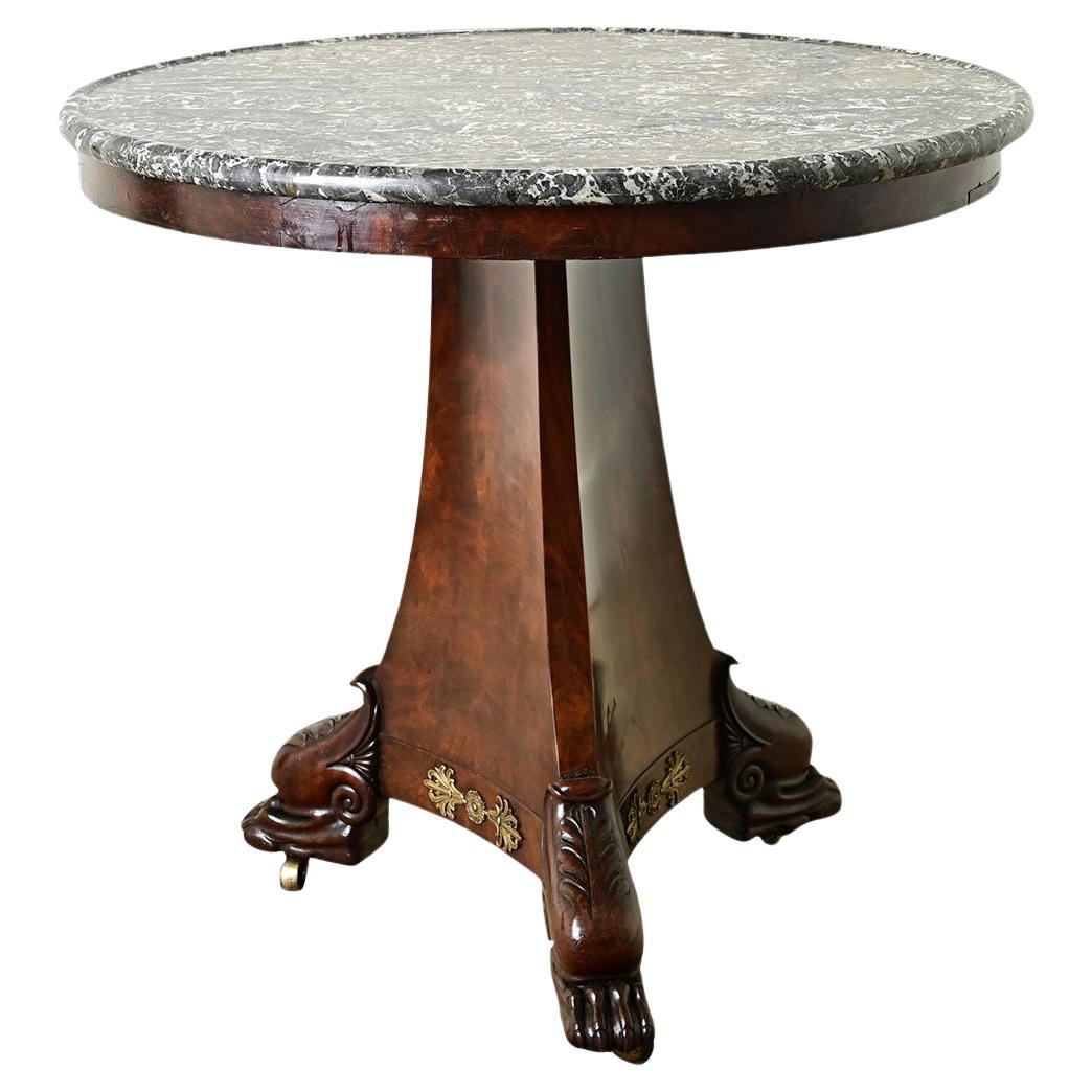 French 19th Century Restauration Center Table For Sale