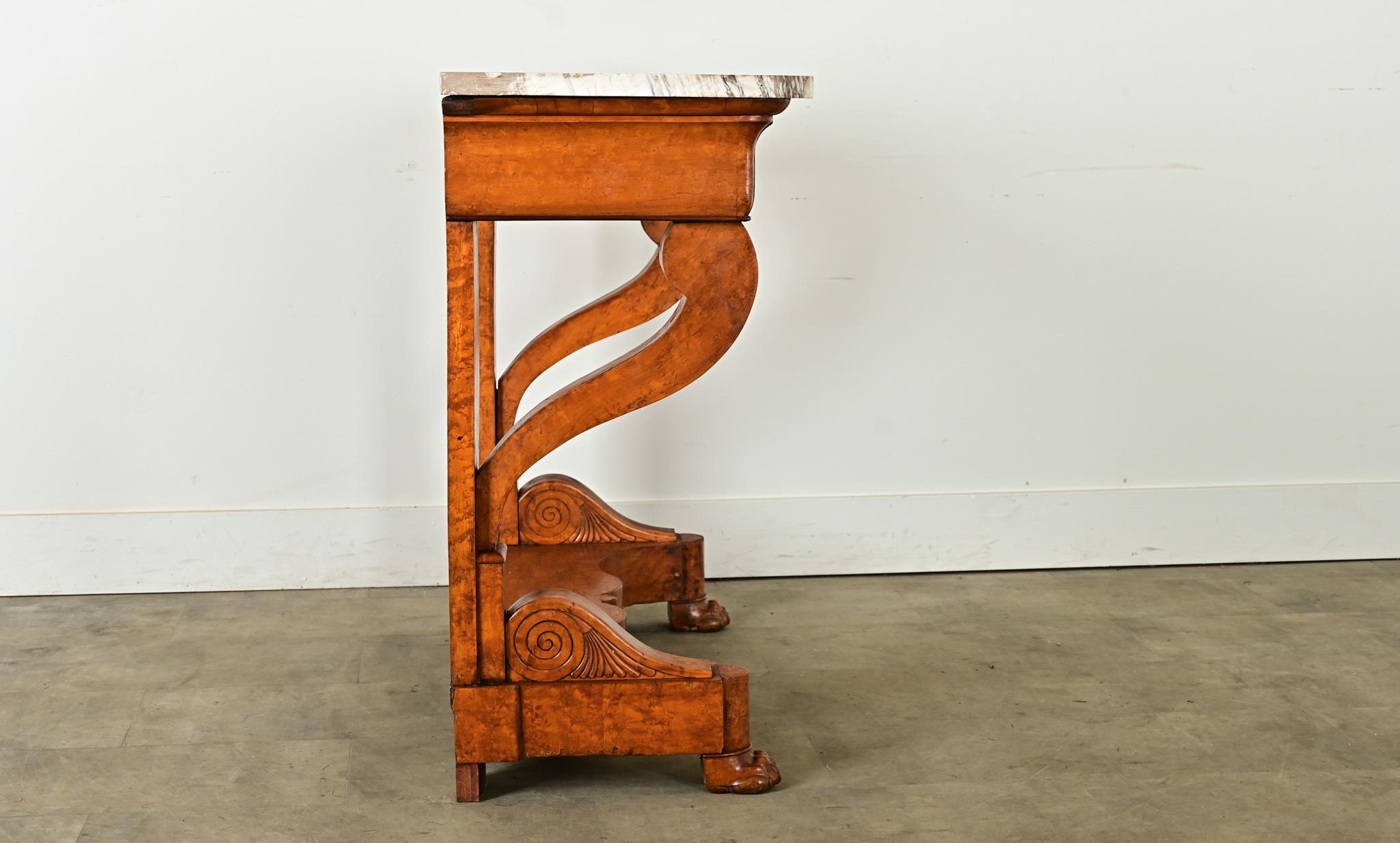 French 19th Century Restauration Console 9