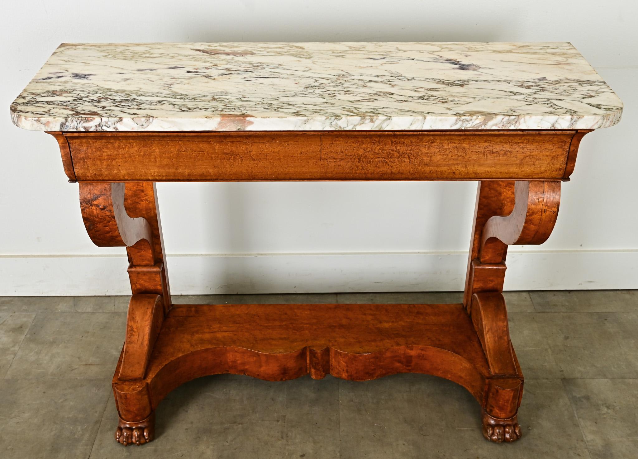 French 19th Century Restauration Console In Good Condition In Baton Rouge, LA