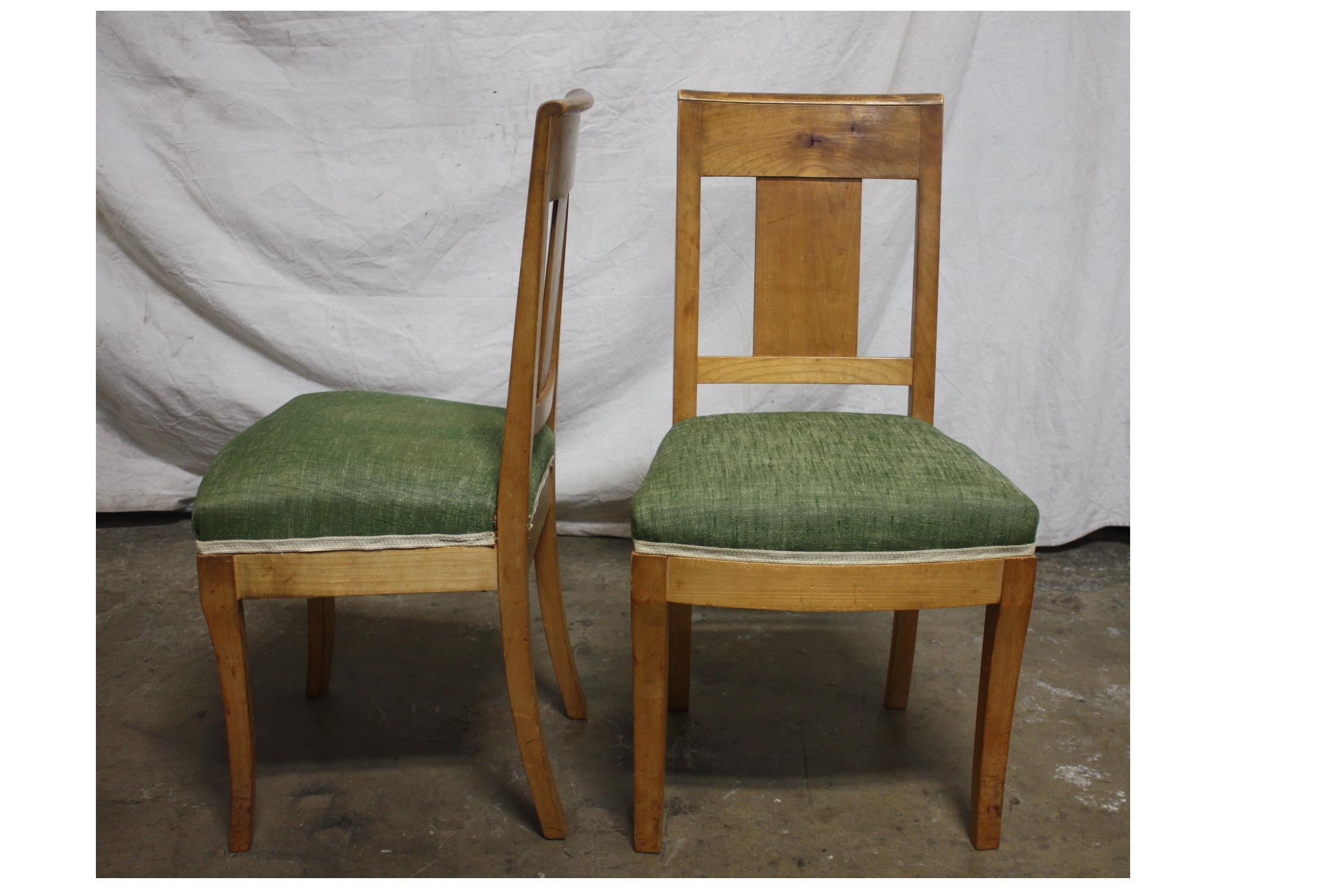 French 19th Century Restauration Dining Room Chairs In Good Condition For Sale In Stockbridge, GA