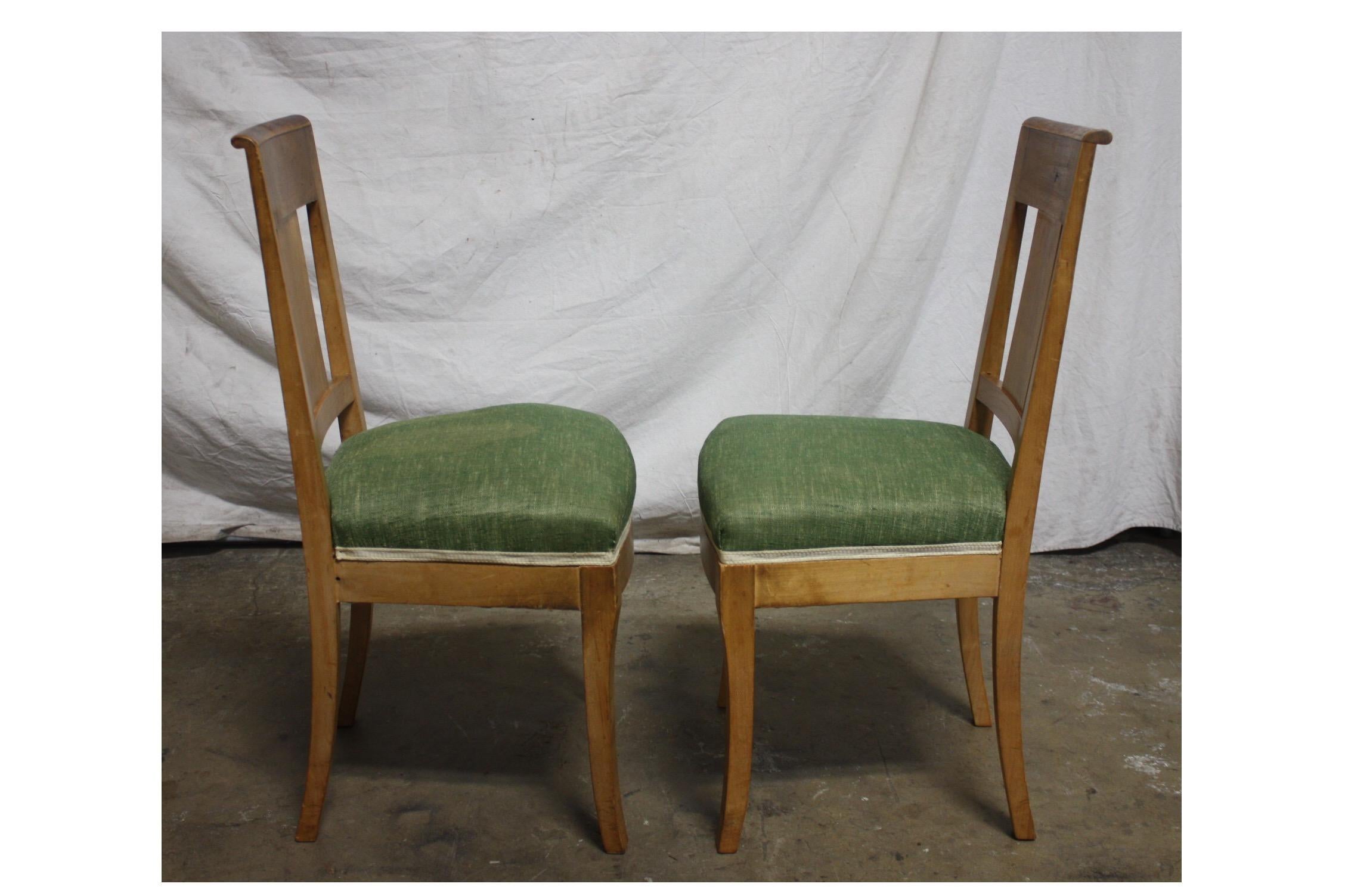 French 19th Century Restauration Dining Room Chairs For Sale 1