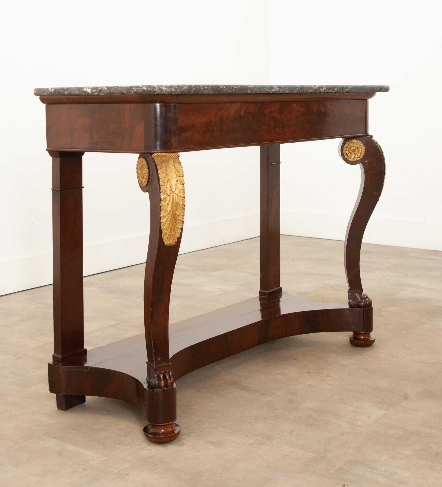French 19th Century Restauration Style Console Table For Sale 8