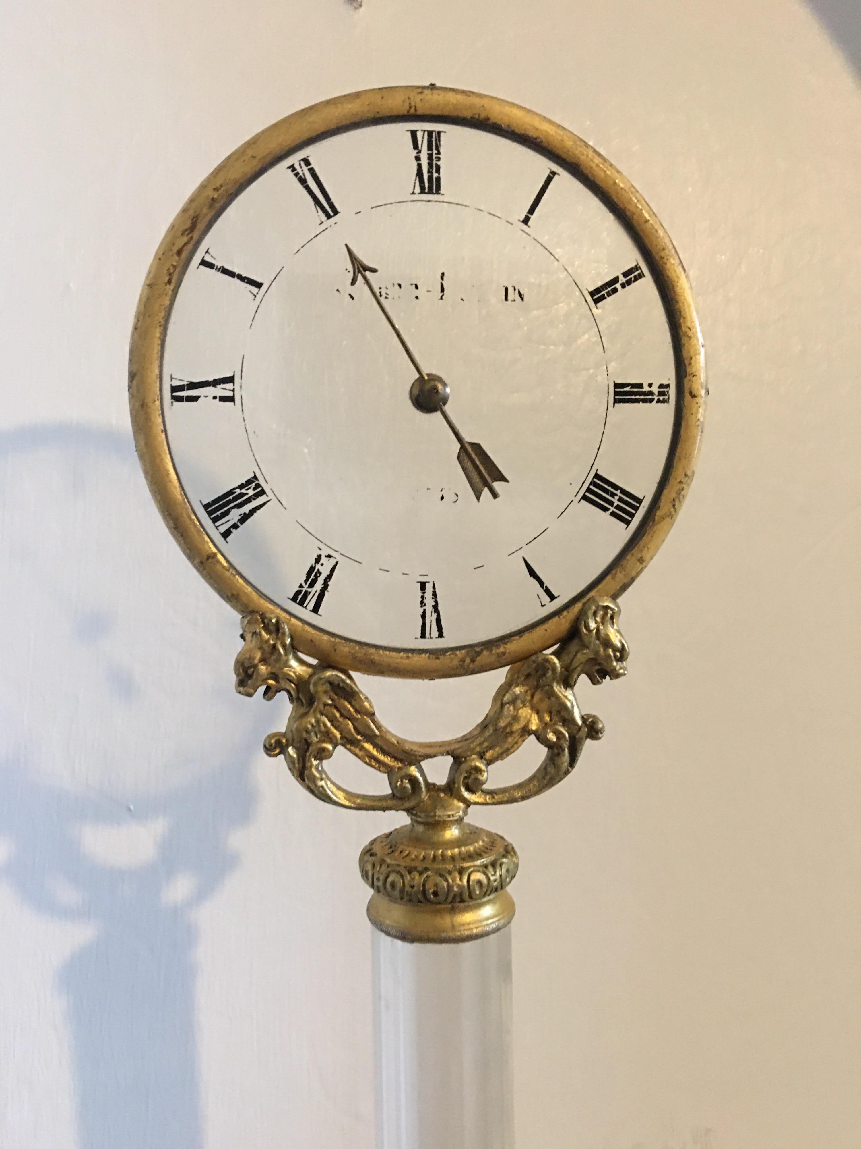 French, 19th Century, Robert Houdin Mystery Clock In Fair Condition For Sale In London, Nottinghill