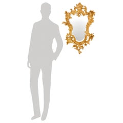 French 19th century Rococo st. Ormolu mirror