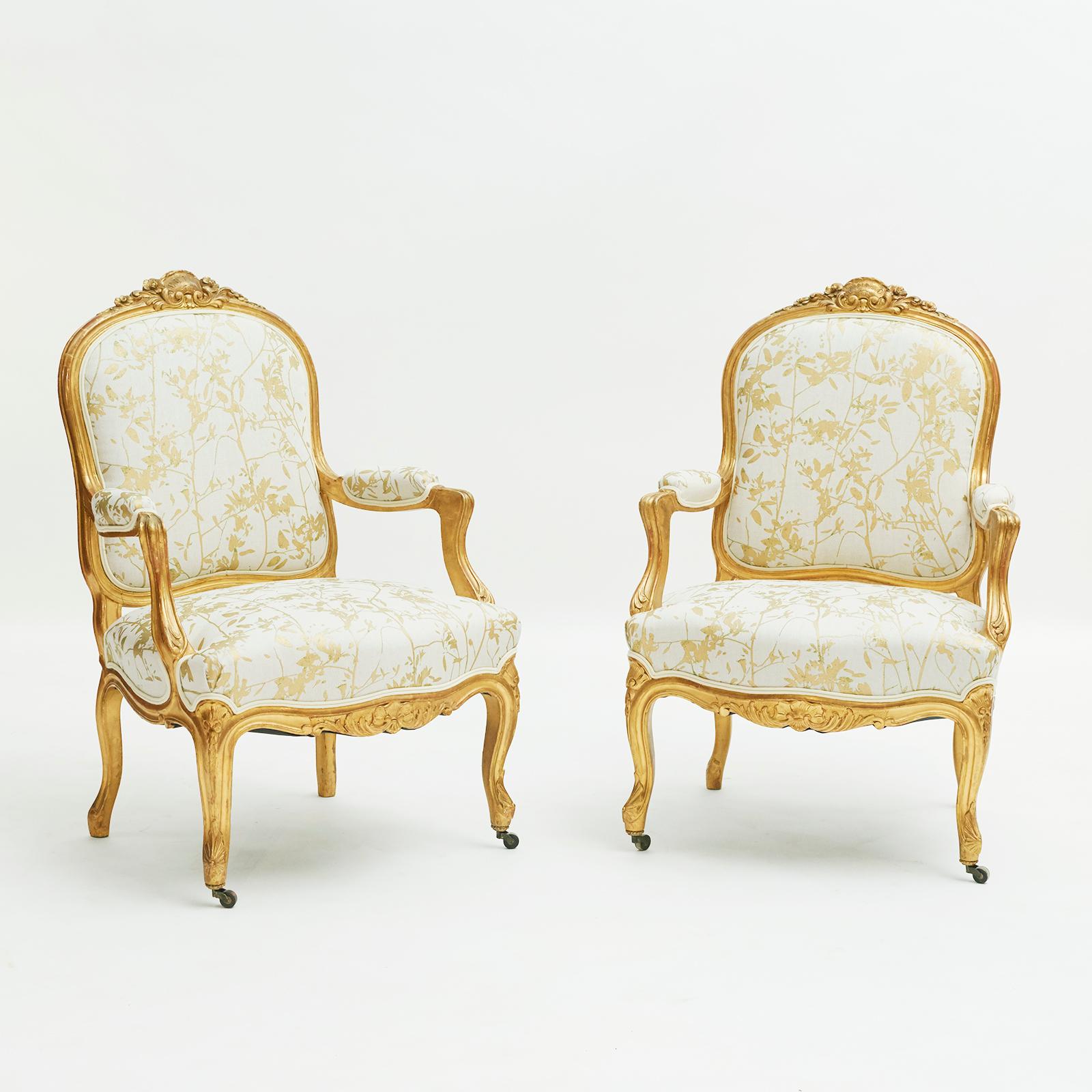 French 19th Century Rococo Style Furniture Set 3