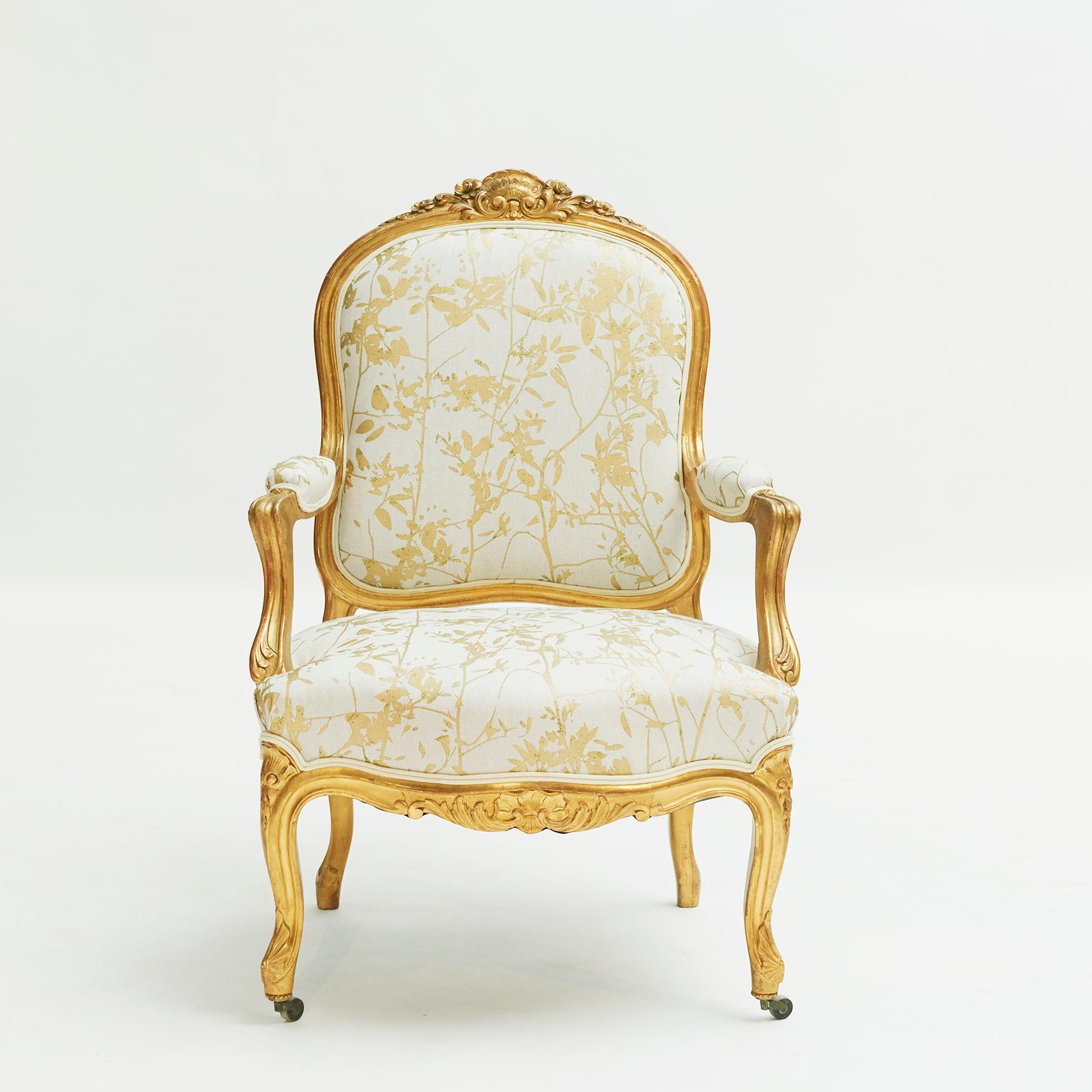 French 19th Century Rococo Style Furniture Set 4