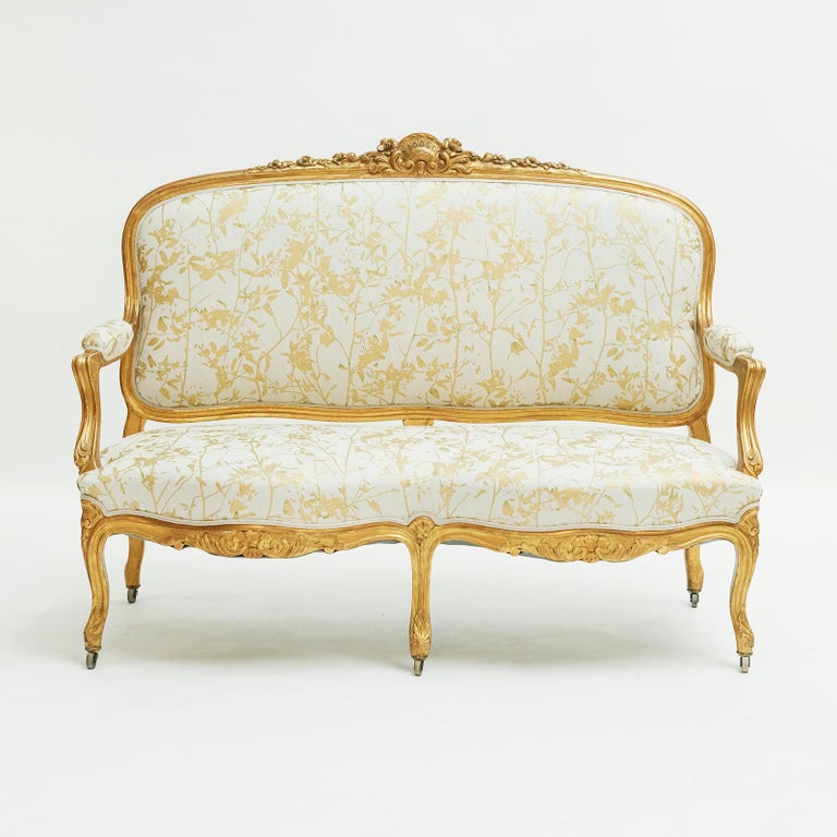 French 19th Century Rococo Style Furniture Set at 1stDibs