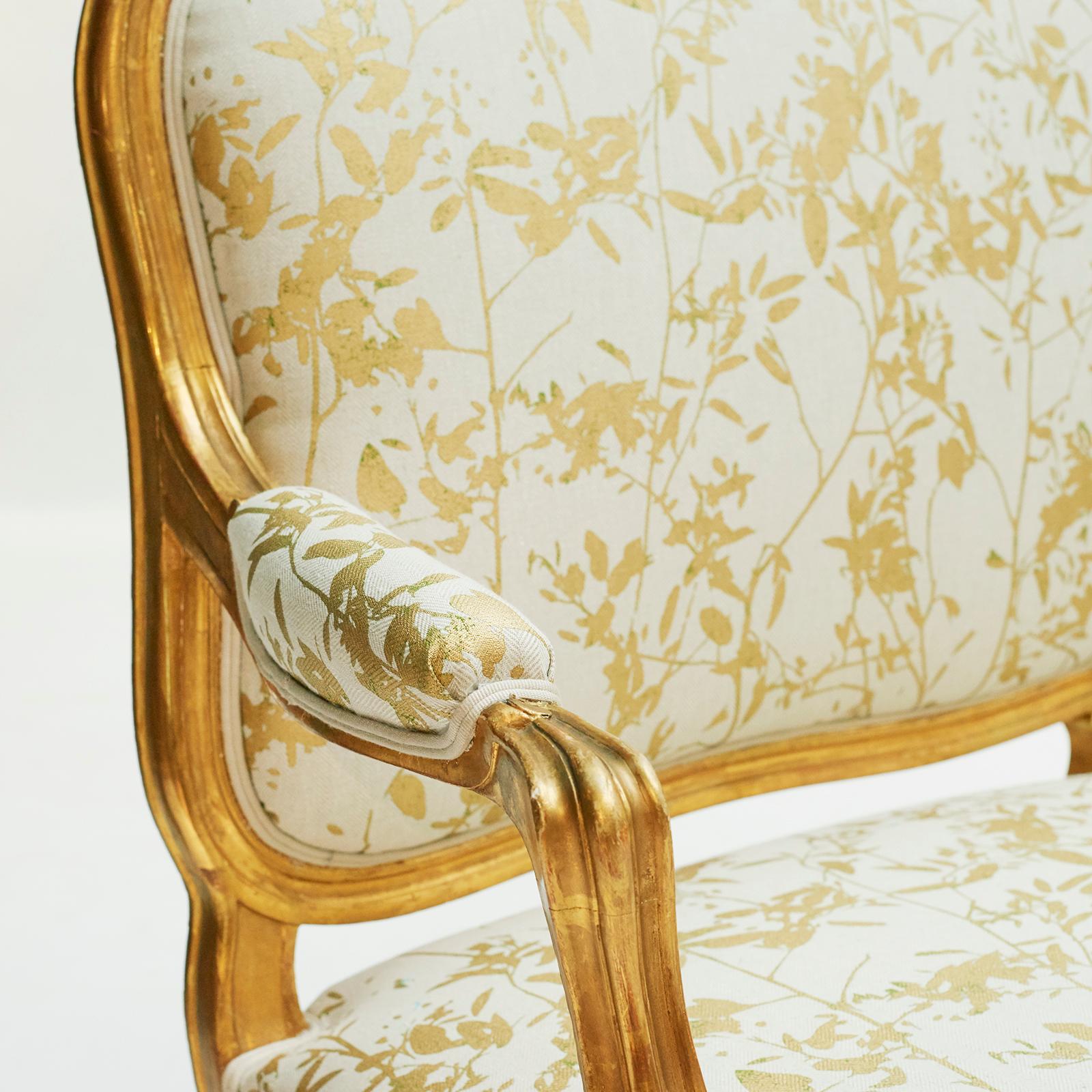 Fabric French 19th Century Rococo Style Furniture Set