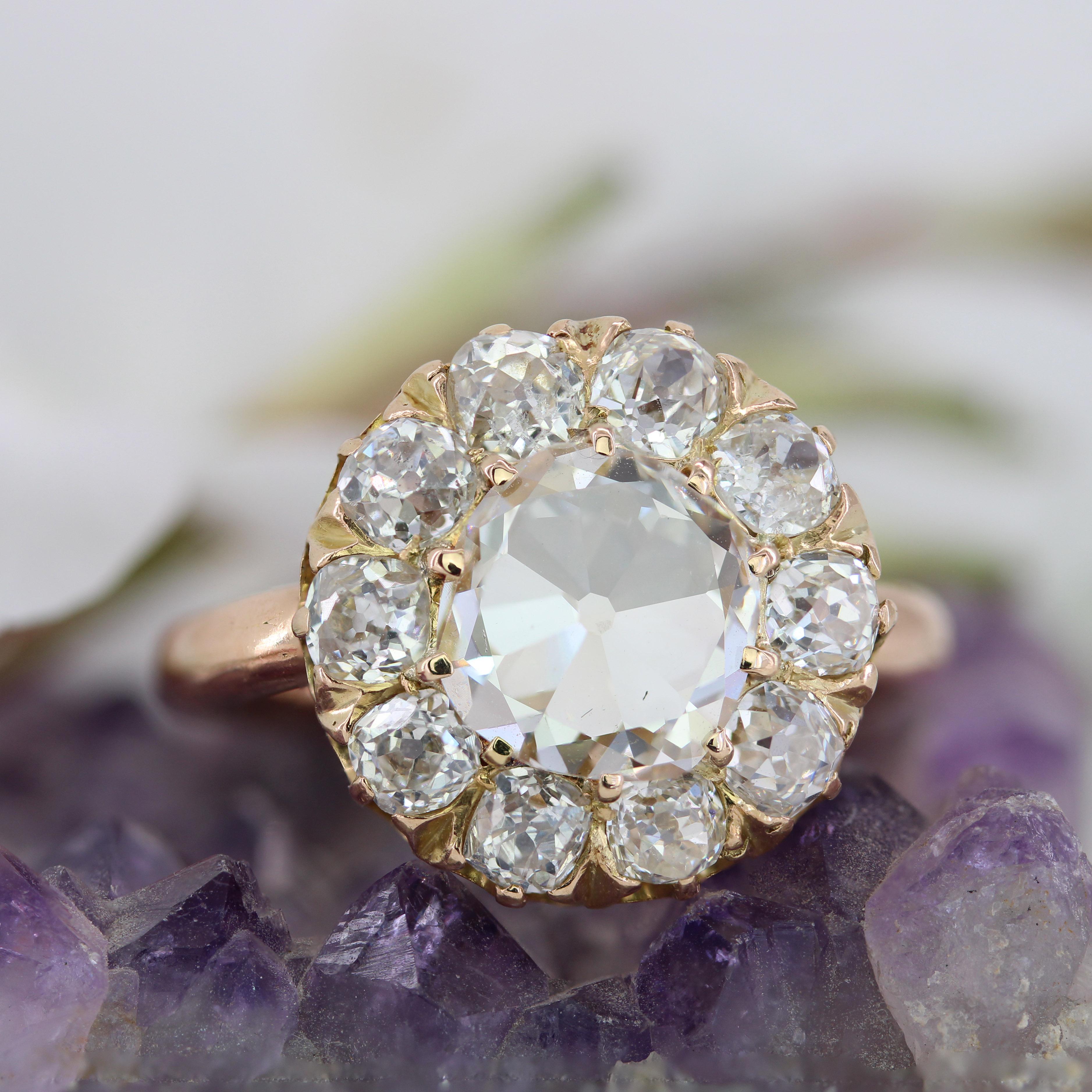 daisy oval engagement ring
