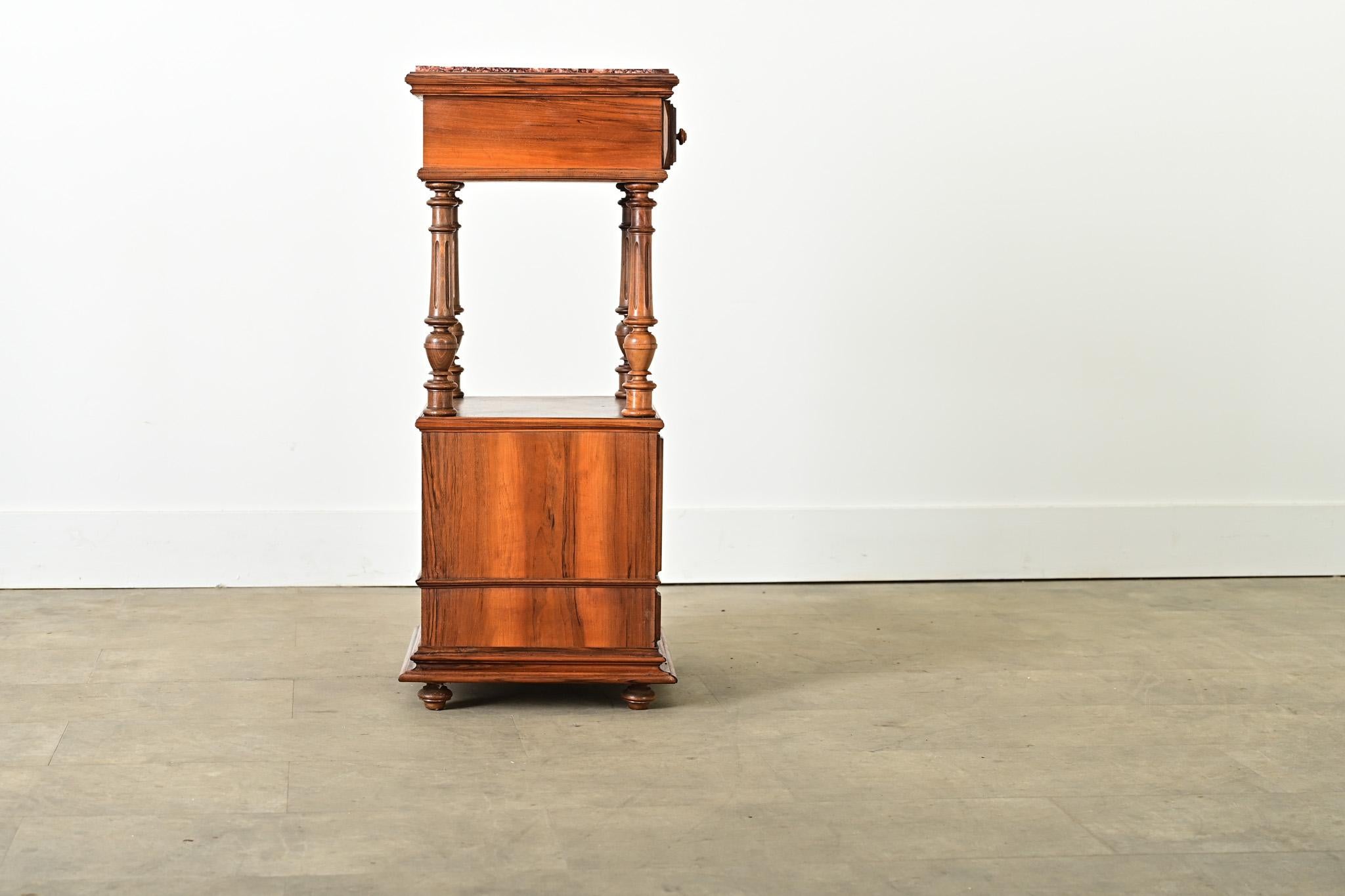 French 19th Century Rosewood Bedside Table For Sale 1