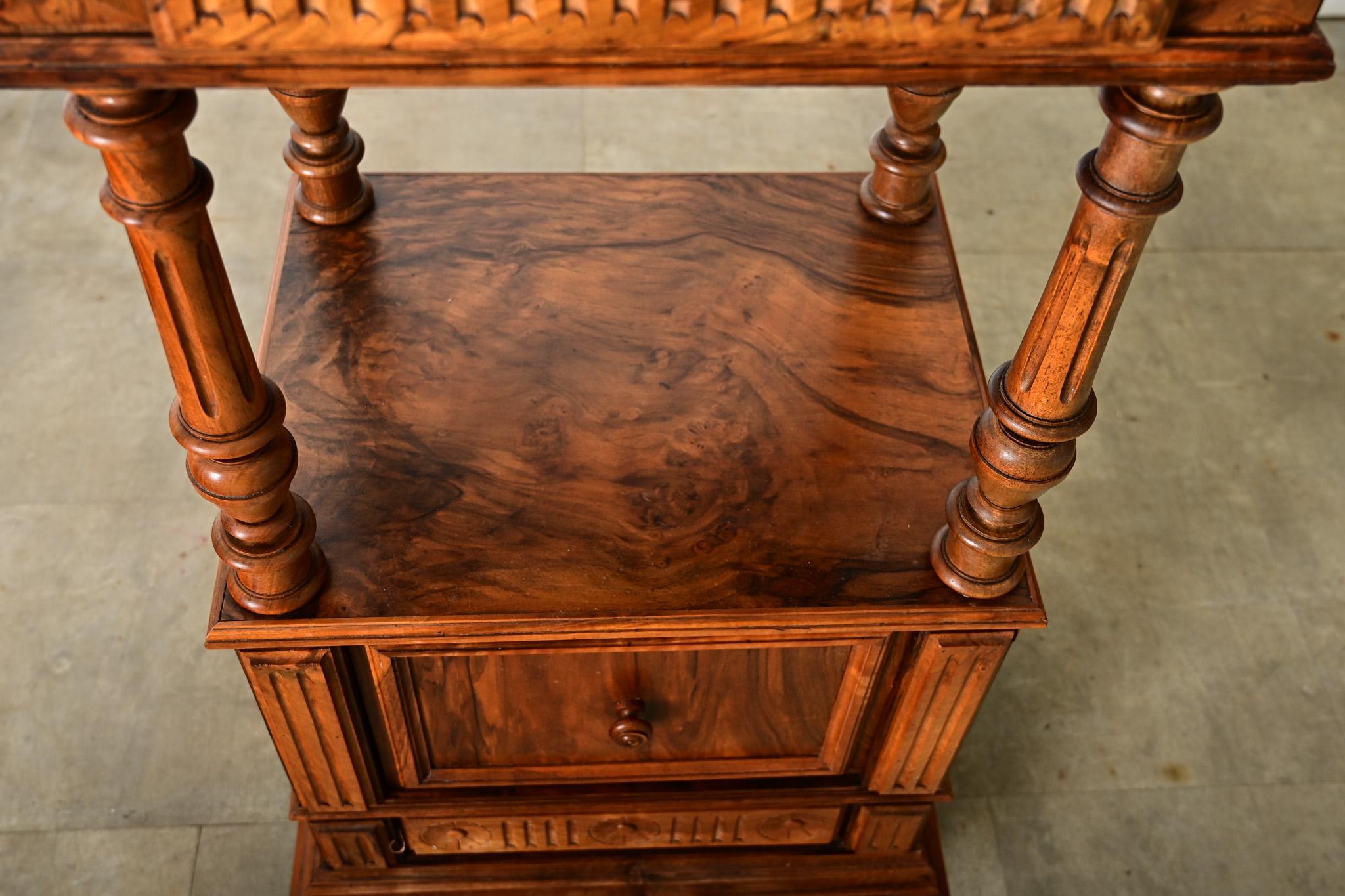 French 19th Century Rosewood Bedside Table For Sale 2