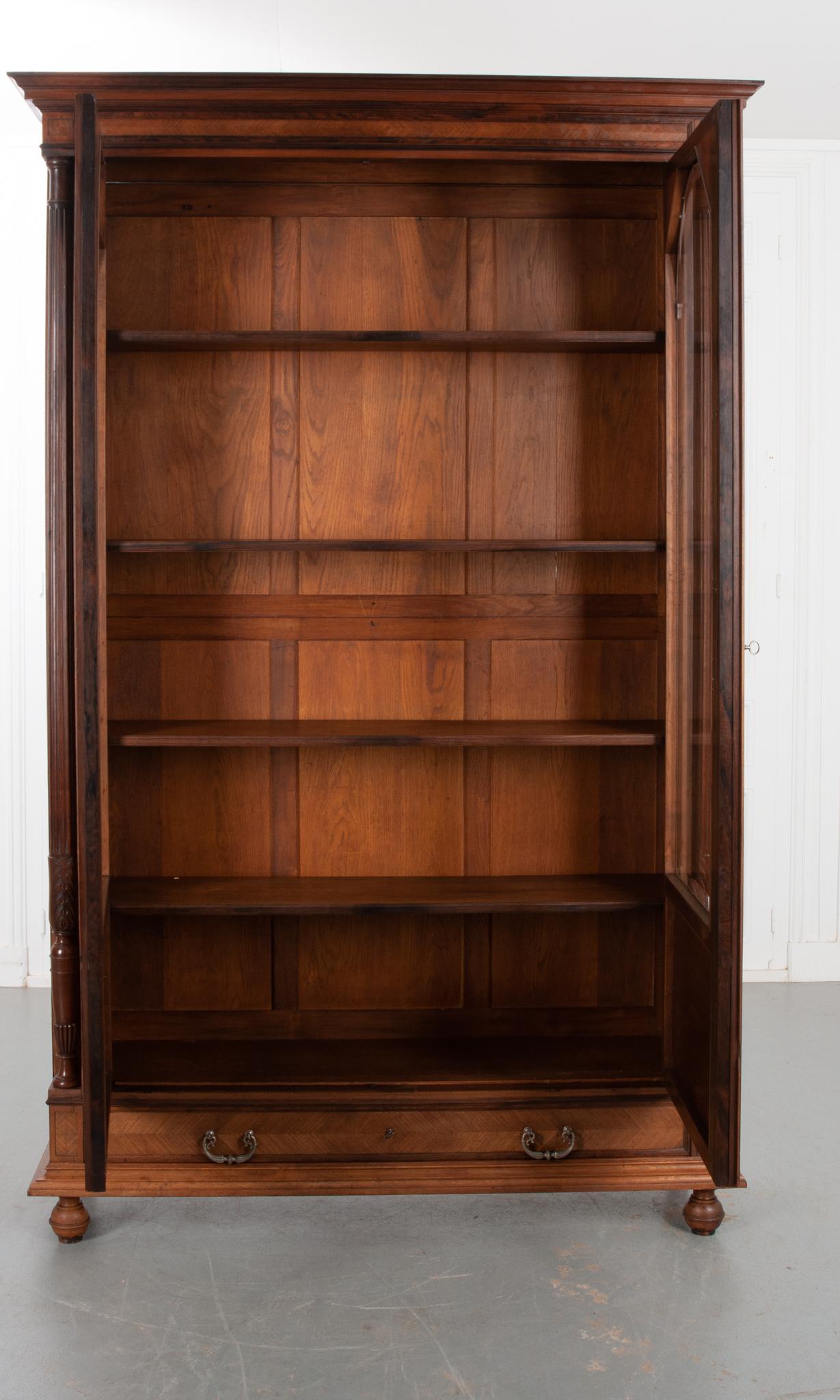 French 19th Century Rosewood Bibliotheque In Good Condition In Baton Rouge, LA