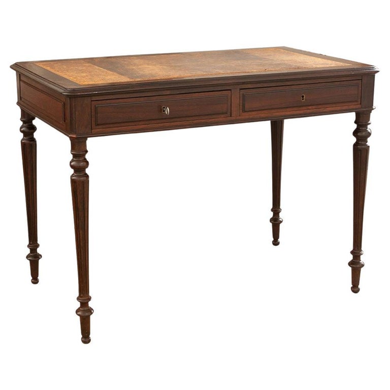French 19th Century Rosewood Writing Desk For Sale at 1stDibs