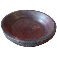 French 19th Century Round Walnut Fruit Bowl