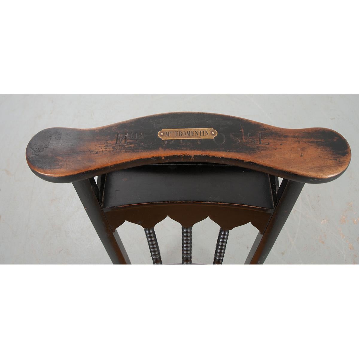French 19th Century Rush Seat Prie Dieu In Good Condition For Sale In Baton Rouge, LA