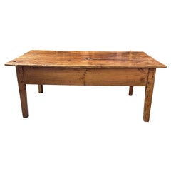 Antique French 19th Century Rustic Country Coffee Table.