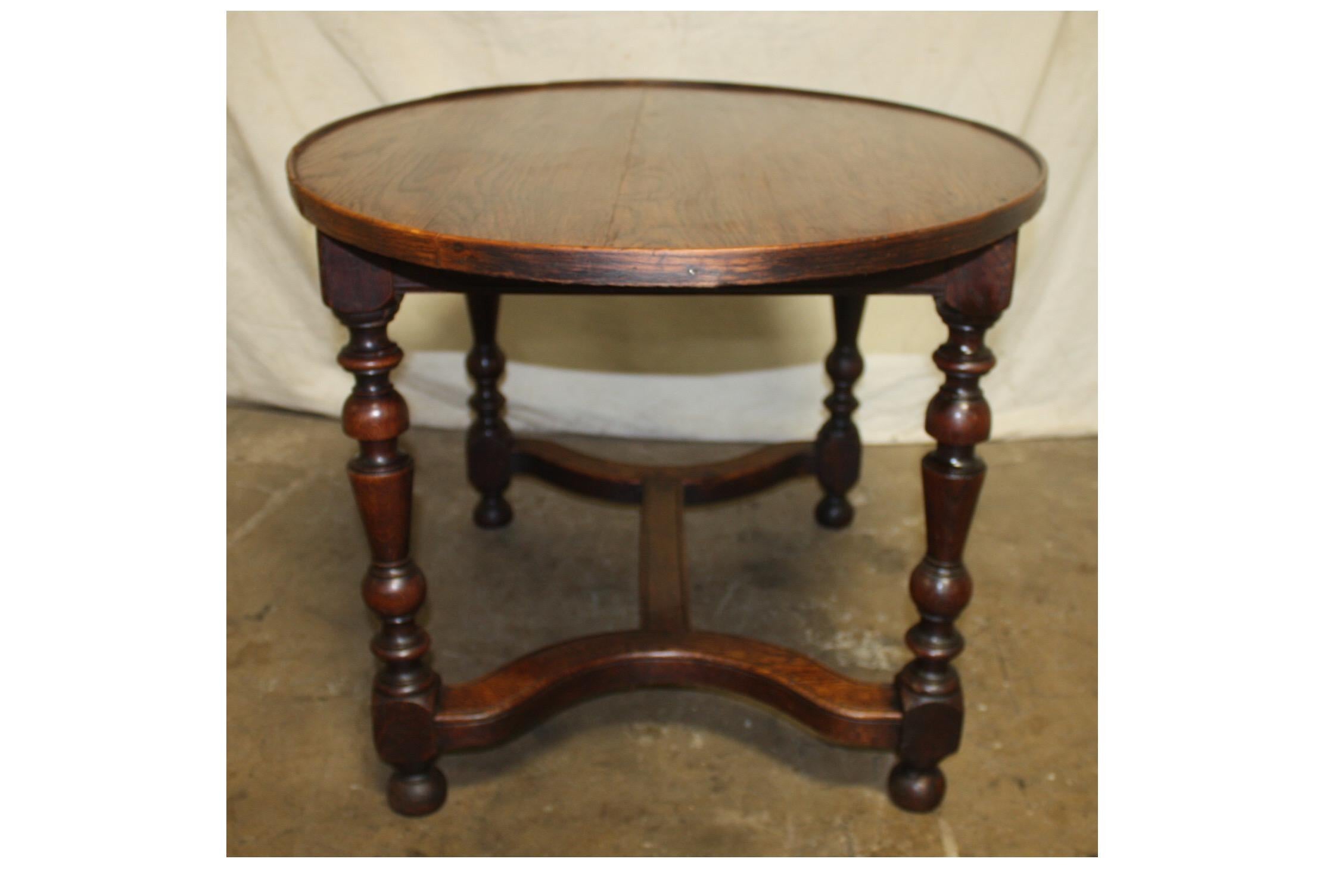 Oak French 19th Century Rustic Oval Table