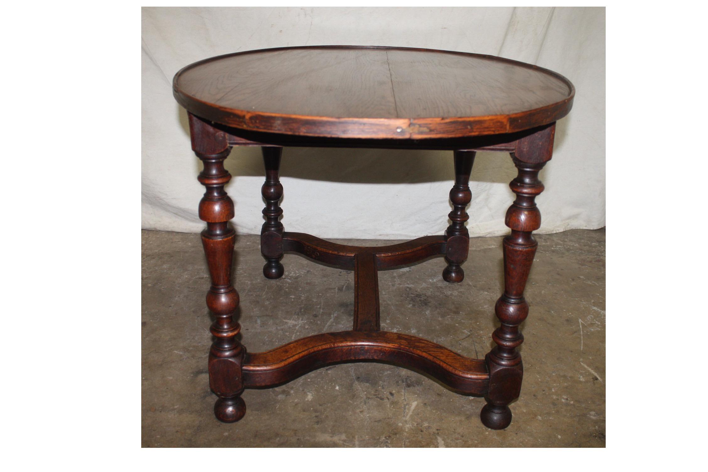 French 19th Century Rustic Oval Table 4
